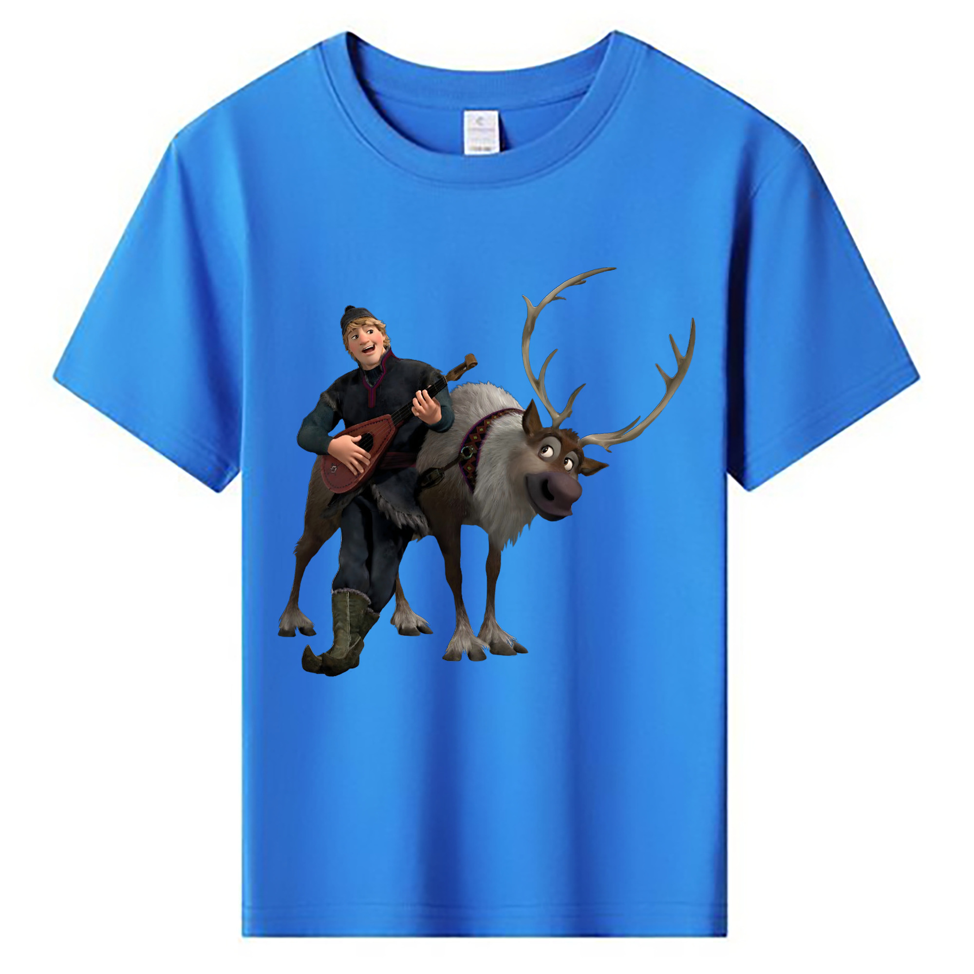 （画像用） アナと雪の女王 アンナ エルサ Frozen Anna Elsa 綿100％キッズTシャツ（フロントプリント）